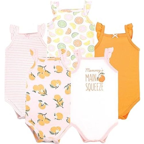 Hudson Baby Unisex Baby Cotton Sleeveless Bodysuits