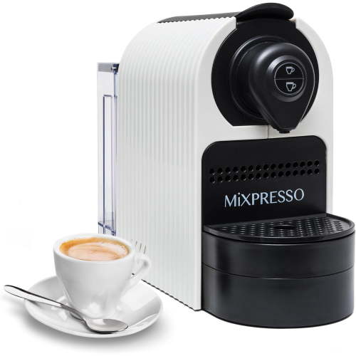 Mixpresso 19 Bar White Espresso Machine for Nespresso Capsules, 27 Oz