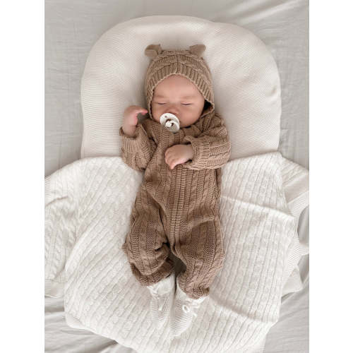 SophiasStyle.com Luna + Luca Baby Bear Jumpsuit - Acorn - Shop