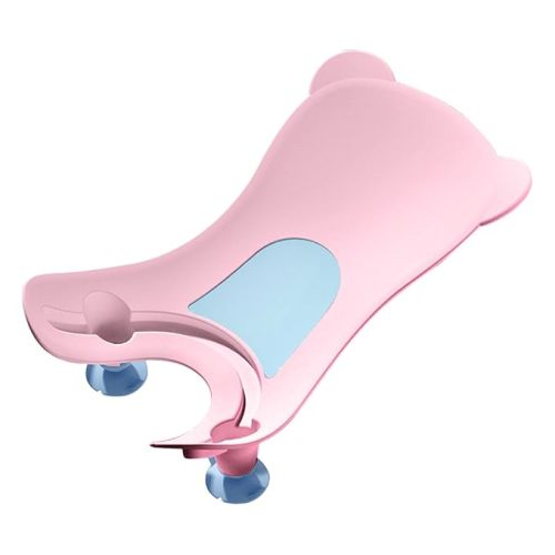 Infant Sink Bather,Clean Rinse Baby Bather Basin Rinse Clean Baby Bathing Suit Wash Hip Butt Wash Ergonomic Portable Home for Newborn (Pink)
