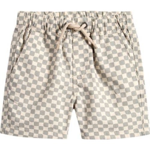 Kids' Checkerboard Cotton Twill Shorts, 1.5-2Y
