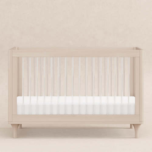 Babyletto Lolly 3-in-1 Convertible Crib with Toddler Bed Conversion Kit - Washed Natural/Acrylic – Destination Baby & Kids