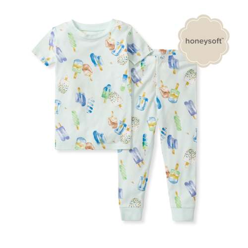 Ice Pop Party Honeysoft™ Lyocell Two-Piece Pajamas – Burt's Bees Baby