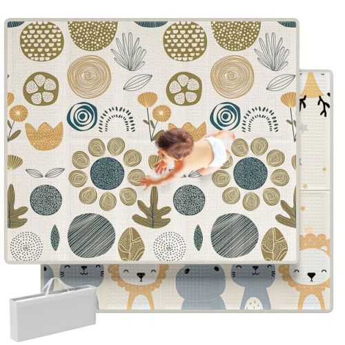 Fodoss Extra Large Baby Play Mat – Waterproof Foam Floor Mat for Babies, Toddlers & Infants, Ideal for Playtime (59*71*0.4IN)