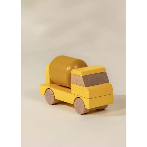 Wooden Construction Vehicle - Cement Truck