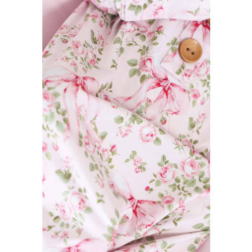 Bows in Bloom Newborn Baby Knot Gown & Hat Set | Pink
