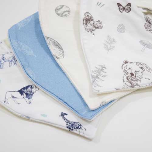 Organic Baby Bib Set, Bandana Bibs, Neutral Baby Bibs, Drool Bib Set, Teething Bibs, Newborn Bib Set, Baby Shower Gift