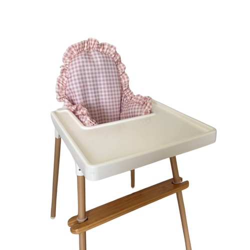 Peach Gingham Ruffle