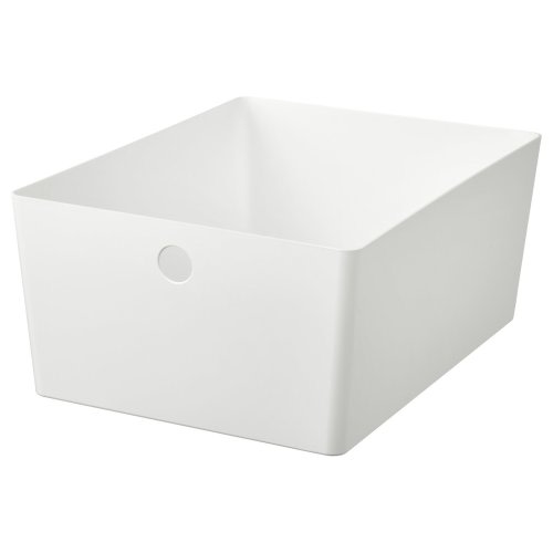 KUGGIS Box - white 26x35x15 cm (10 ¼x13 ¾x6 ")