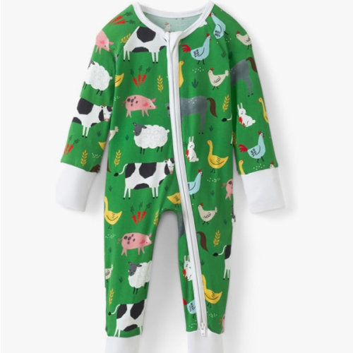 Little Sleepies Pajamas for Baby Boys & Girls, Viscose from Bamboo Baby Pajamas, Sleepers, 2-Way Zipper PJs