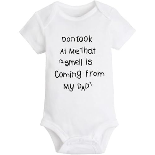 Funny Baby Bodysuit,Cotton Unisex Newborn Clothes Cute infant Rompers &Baby Gift Idea Humor Jumpsuits Essentials