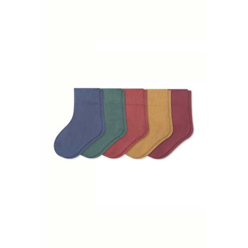 Bamboo Quarter Socks Combo 5-Pack in Neutral | Kyte Baby