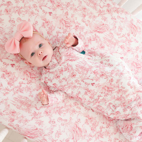 Floral White Baby Sleep Bag | Antoinette