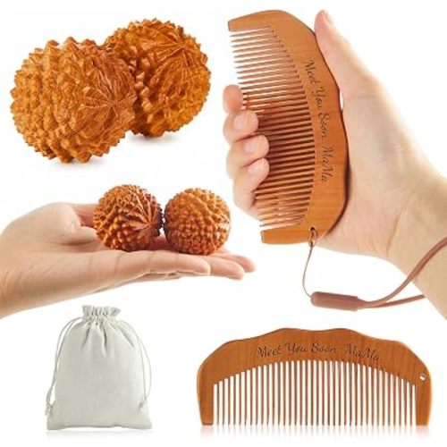 4 Pcs Birthing Comb Acupressure Massage Ball Labor and Delivery Essentials