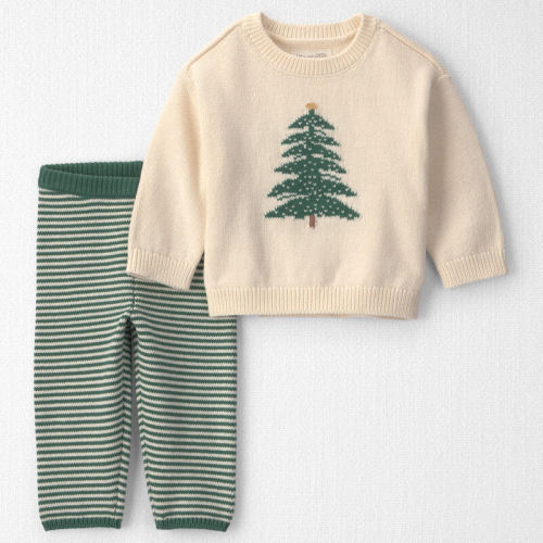 Baby 2-Piece Organic Cotton Sweater Knit Top & Pant Set | Carter’s Oshkosh Canada