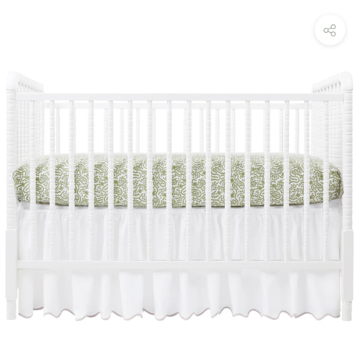 Shelby Green Crib Sheet