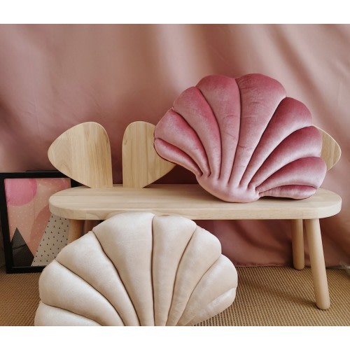 Plush Seashell Throw Pillow | The Other Aesthetic