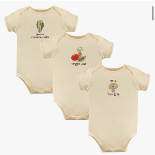 Touched by Nature Unisex Baby Organic Cotton Bodysuits