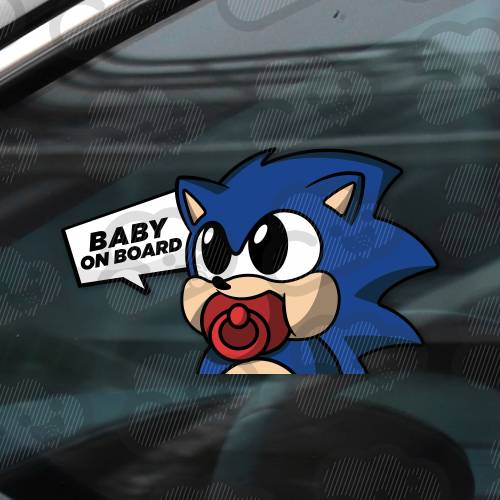 Baby on Board Stickers / Decals | Hedgehog | Stickers | Weatherproof Car Decal | High-Quality Outdoor Durable | Baby Gift