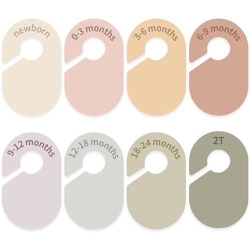 8 Pcs Baby Closet Dividers, Nursery Clothes Organizer