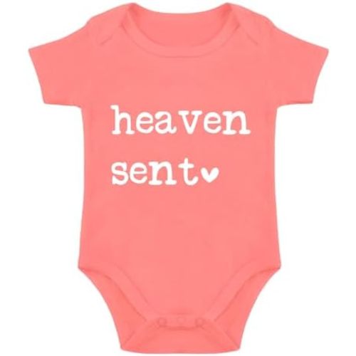 Heaven Sent Baby Bodysuit Religious Pregnancy Announcement Baby Romper Unisex Bodysuit