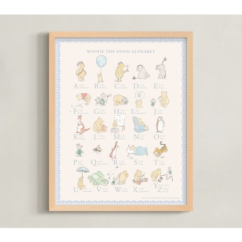Minted® Disney's Winnie the Pooh Alphabet Framed Wall Art by Sabrin Deirani