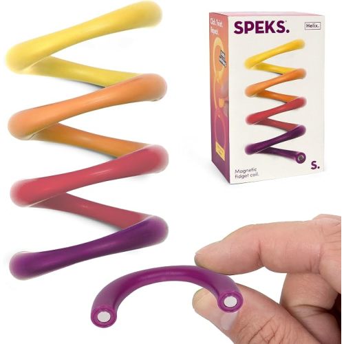 Speks Helix Magnetic Fidget Toy | Stress Relief Desk Toy for Adults & Teens 14+ | Sensory Toy | Plasma