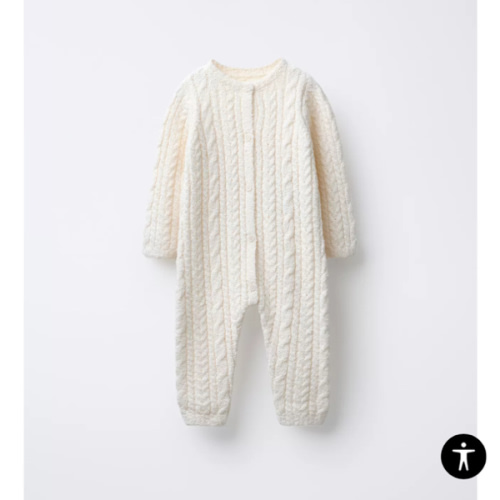 CABLE KNIT JUMPSUIT - Ecru | ZARA United States