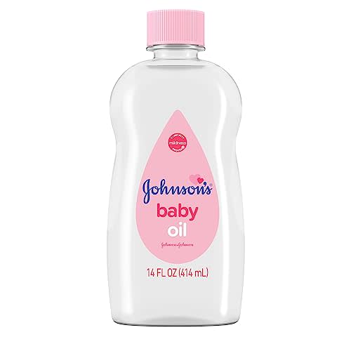 Johnson's Baby Oil, Pure Mineral Oil to help Prevent Moisture Loss for baby, Kids & Adults, Gentle & Soothing Baby Massage Oil for Dry Skin Relief, Original Scent, 14 fl. oz(Pack of 6)