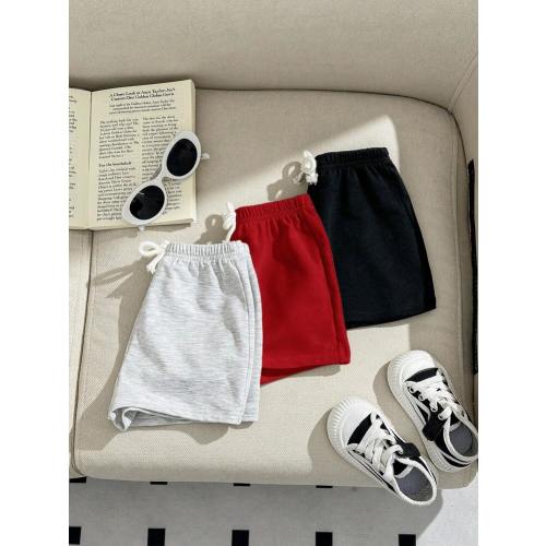 SHEIN 3pcs Baby Boy/Girl Decorative Woven Tape Elastic Waist Sport Shorts Set | SHEIN USA