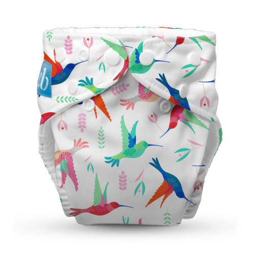 Reusable Cloth Diaper: One Size with Fleece (Pack of 1) - Colibri Bird – Charlie Banana