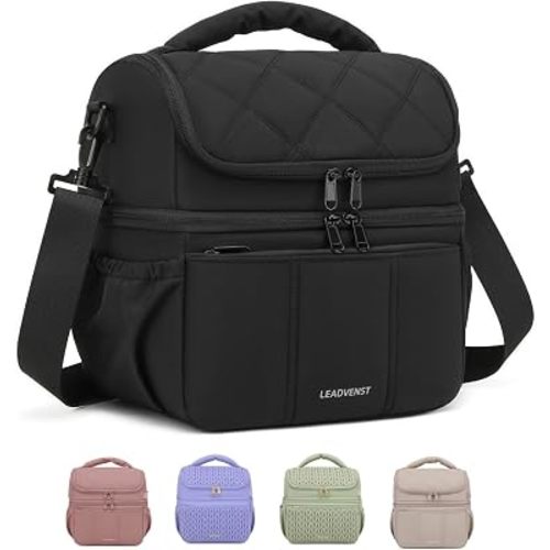 Breastmilk Cooler Bag, 12L Double Deck with Detachable Divider