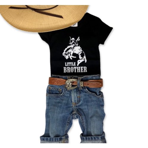 Little Brother Onesie / Black – Cowkid Clothing Company