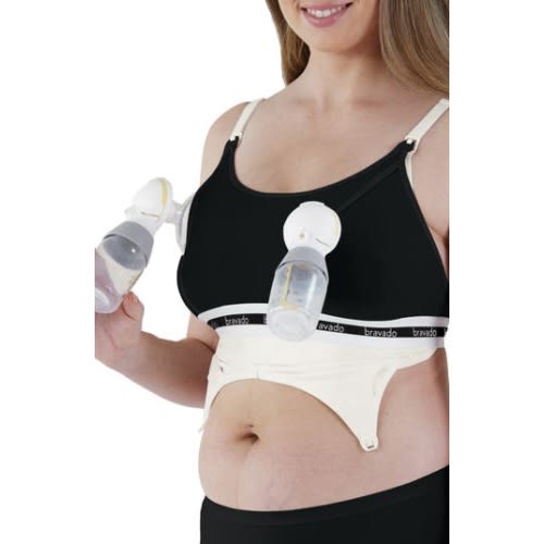 Clip & Pump Hands-Free Nursing Bra Accessory, medium/large