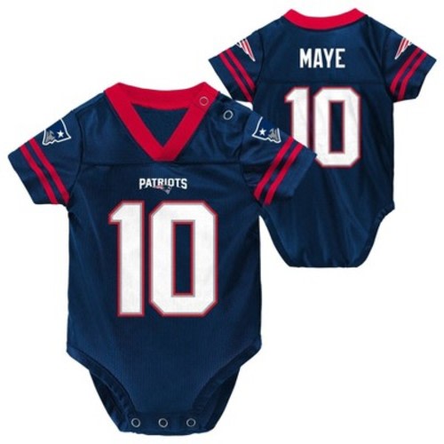 NFL New England Patriots Boys' Maye Bodysuit Jersey - 3-6M