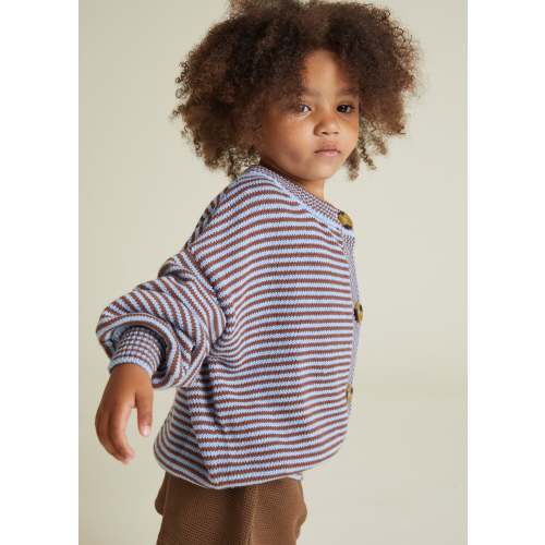 Emil Coco Sky Stripe Cardigan