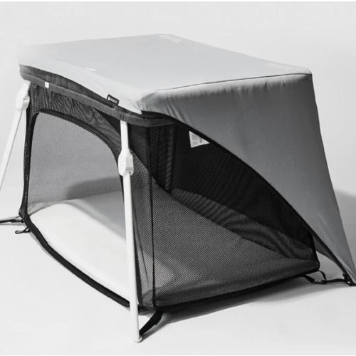 GRAY Lotus Crib Fun Shade: Pack & Play Crib Shade/Sun Cover for the Lotus – Guava Family
