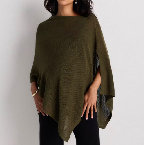 Lightweight Cotton Cashmere Nursing Shawl in Olive