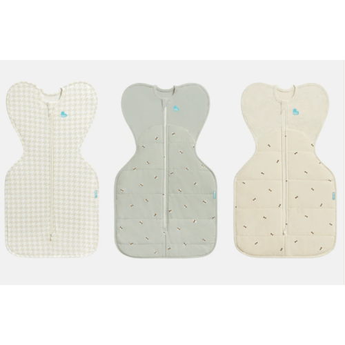Swaddle Up Starter Bundle 1.0 | 2.5 TOG | Tan Houndstooth | Olive Bees – Love to Dream CA