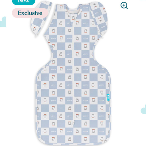 Swaddle Up™ 2-in-1 Transition Bag 1.0 TOG Cotton Blue Miffy Checker – Love to Dream US