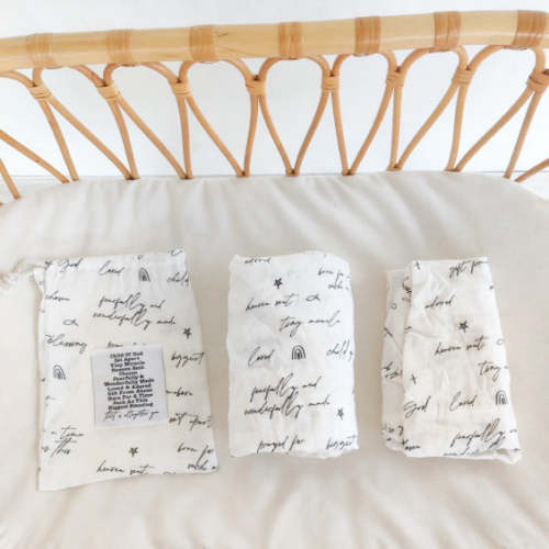 God's Words Crib & Changing Pad Sheet Set – OUR HOUSE ABOVE