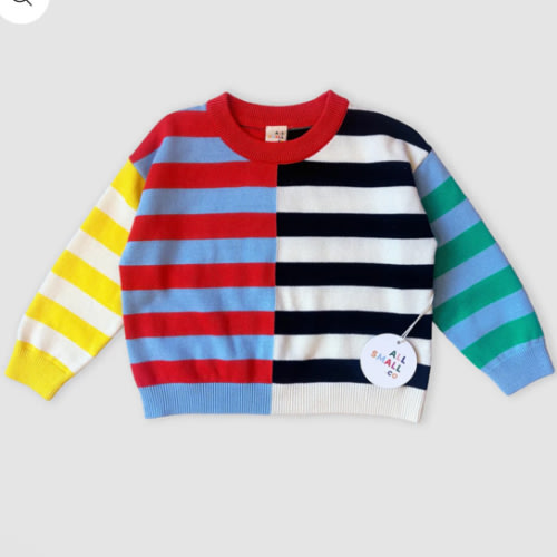 Crayon Stripe Sweater | All Small Co – All Small Co.