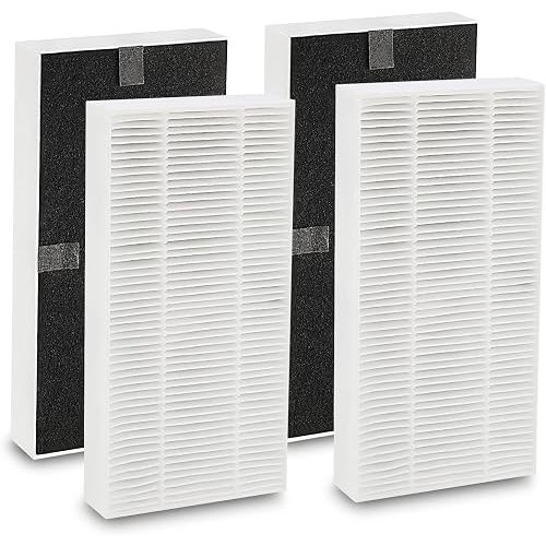4 Pack for Febreze Air purifier Filter Replacement Dual Action HEPA-Type FRF102B, Models FHT170, FHT180, FHT190 and Fit for Honeywell HEPAClean U Filter HRF201B, Models HHT270, HHT290