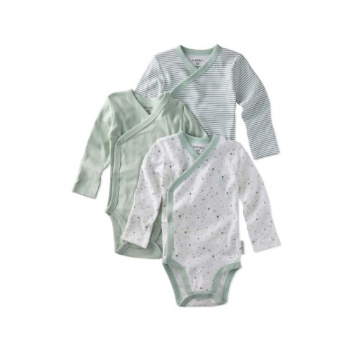 Sterling Side Snap Organic Cotton Assorted 3-Pack Bodysuits