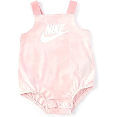 Nike Infant Girls Futura Bubble Romper (Arctic Punch, Newborn)