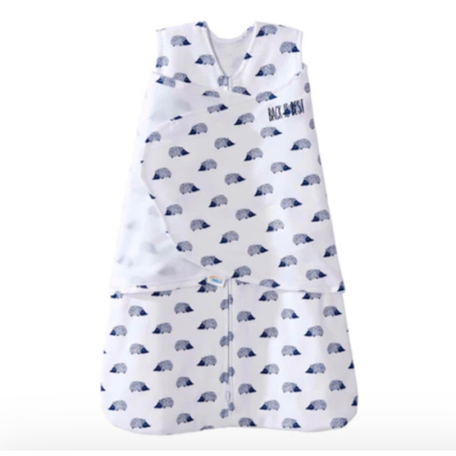 Navy Hedgehog Cotton Swaddle S | HALO