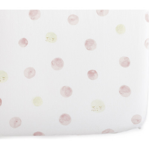 Luna Crib Sheet, Pink - Pehr | Maisonette