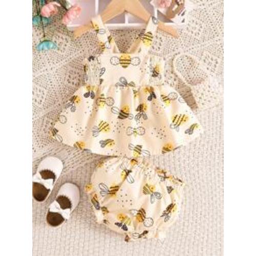 SHEIN Fashionable Baby Girl Colorful Plaid Tank Top And Shorts Set For Summer | SHEIN USA