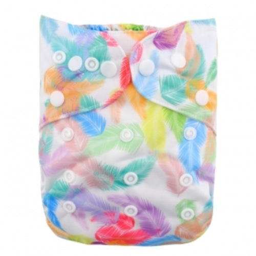 1 ALVABABY All In One Diaper with Pocket Sewn-in one 4-layer Bamboo&Microfiber Insert AO-YA75 [AO-YA75] - $6.89 :