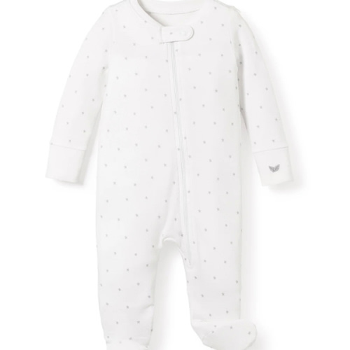 Baby's Pima Romper in Grey Stars
